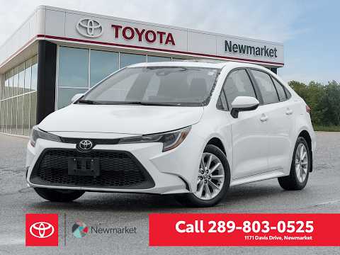 2022 Toyota Corolla LE CVT in White for sale at Newmarket Toyota in Newmarket, ON