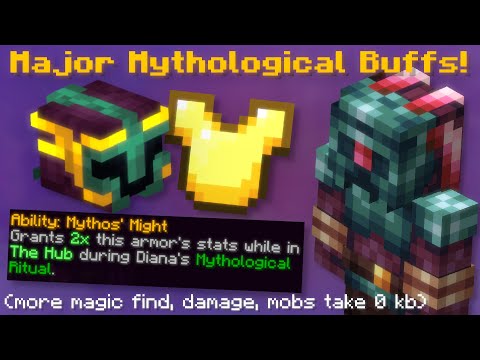 Major Diana v2 Buffs! / Item Reworks! More Armor Magic Find + Damage! (Hypixel Skyblock News!)