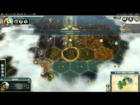 Let's Play Civilization 5 Multiplayer Gandhi Part 1 Commentary