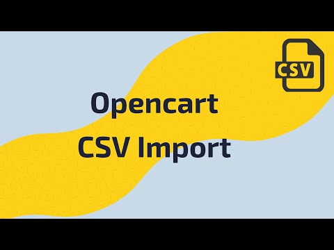 OpenCart CSV Import