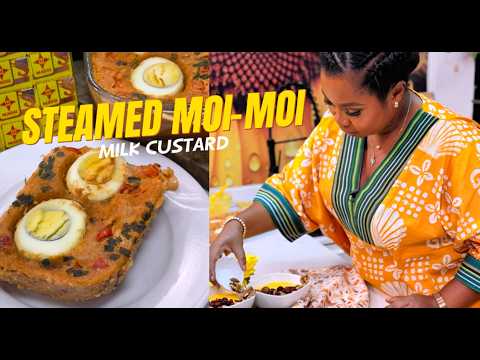 Easy Steamed Moi Moi and Milk Custard Recipe #moimoi #beanspudding #nigerianfood