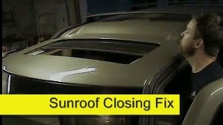 Jeep Chrysler Sunroof closing fix