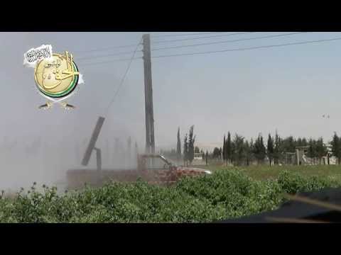 استهداف لواء سيوف الحق بصاروخ محلي الصنع مواقع قوات النظام في الغوطة الشرقية في ريف دمشق