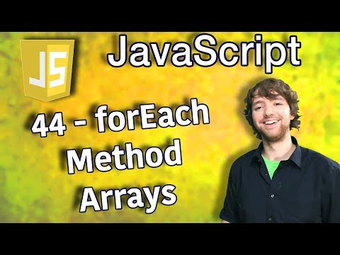 Learn JavaScript Programming Tutorial 44 forEach Method Arrays - Mind ...
