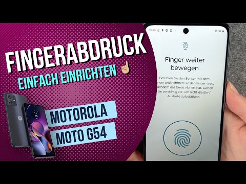 Motorola moto g54 - Fingerabdruck einrichten • 📱 • 👆🏼 • 🔐 • Anleitung | Tutorial