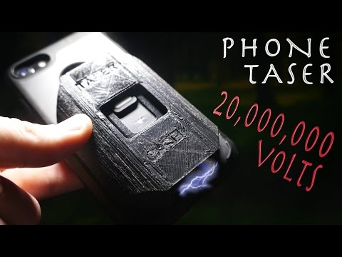 How To Build a TASER Into a Smartphone!?!? (Over 20,000,000 VOLTS)