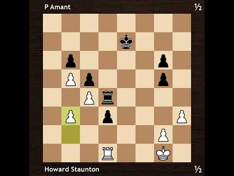 Howard Staunton vs Pierre Charles Fournier de Saint Amant | Staunton - Saint Amant 1843 | Round 2