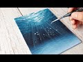 Underwater ocean painting 🌊 acrylic painting ideas for beginners