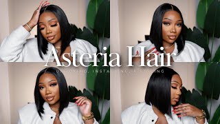 Easy Install: Quick, Glueless Pre-Cut Bob Wig | Beginner Friendly | Asteria Hair | Tamara Renaye