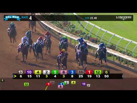 Colormemoney Wins Race 4 at Del Mar 7/20/18