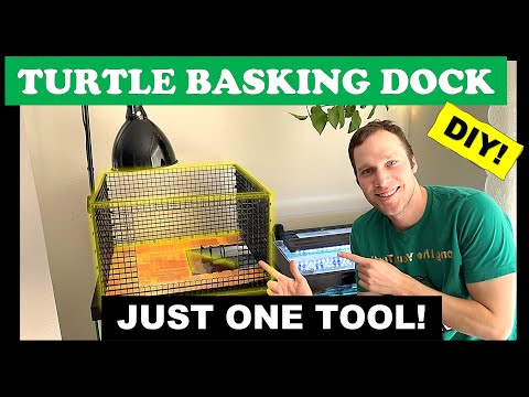 Egg Crate Basking Dock - DIY - Cheap - Only One Tool Needed!