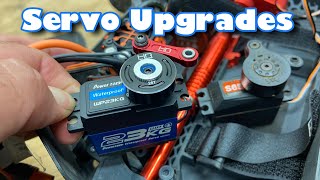 ARRMA Vorteks Upgrades - PowerHD WP-23KG Metal Gear Servo - Hot Racing Aluminum Servo Saver