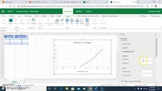 Making a graph using Excel Online
