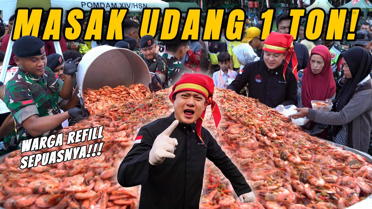 MASAK UDANG RATUSAN JUTA BUAT WARGA! SULTAN PUN NYERAH.