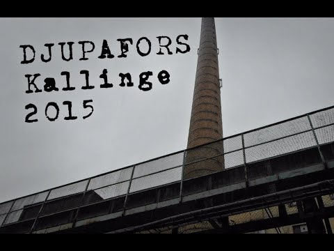 Hylses Blekingeturne - CASCADE DJUPAFORS - pappersbruk KALLINGE (febr 2015)-BILDSPEL (öde fabrik)