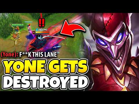 I made this Yone's life a living hell in the top lane... (SNEAKY AP SHACO PLAYS)