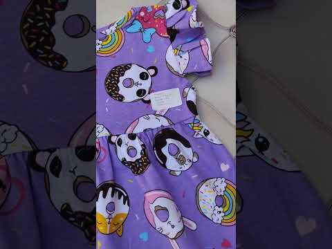 Платье для девочки летнее Донатсы сиреневый, р.98-104 - фото 1 - id-p1865075461