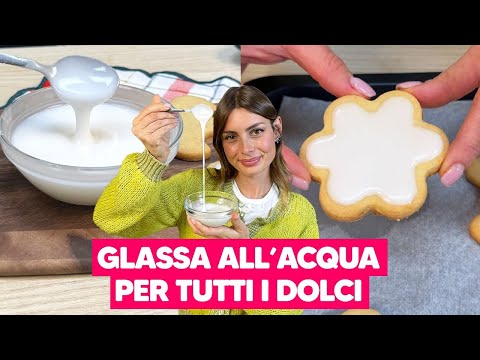 Glassa all'ACQUA: pronta in POCHI SECONDI, perfetta per decorare biscotti e torte!