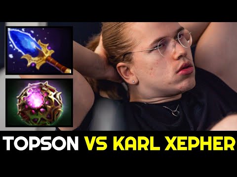 TOPSON vs KARL XEPHER — Mid Silencer with Scepter & Octarine Core Build 7.32c Dota 2