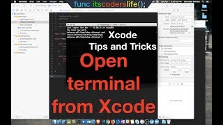 Xcode tricks - Open terminal into project Directory