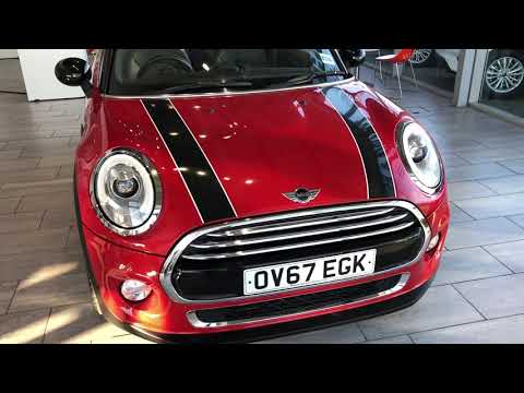 2017 67 Mini 1.5 Cooper Convertible in Blazing Red with Chili Pack for sale at Thame Cars
