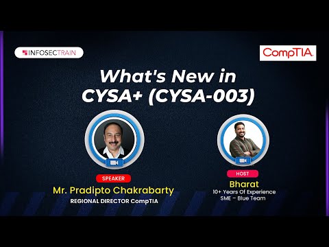 FREE WEBINAR CompTIA CySA | CompTIA CySA | Infosectrain