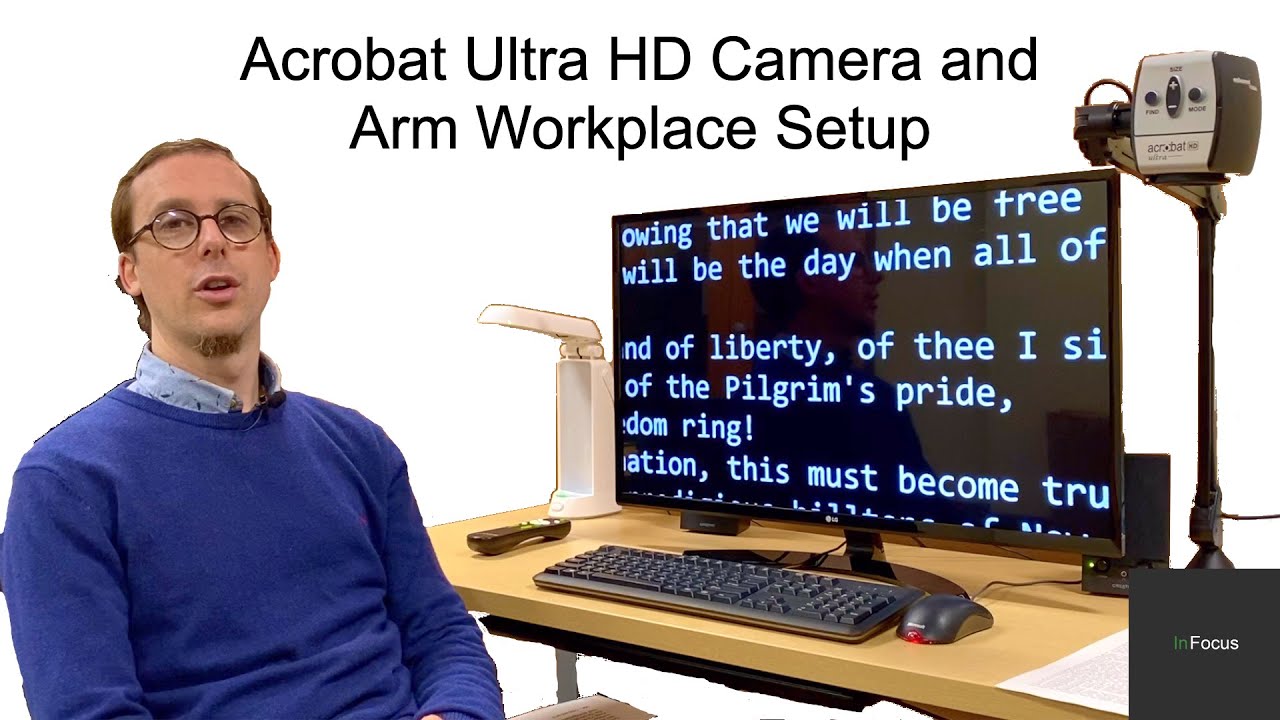 Enhanced Vision Acrobat Ultra HD Camera and Arm Electronic Magnifier Demonstration