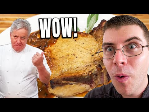 Pro Chef Reacts.. How To Make Juicy Pork Chops | Chef Jean-Pierre