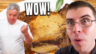 Pro Chef Reacts.. How To Make Juicy Pork Chops | Chef Jean-Pierre