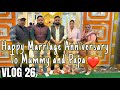 Mummy Papa S Marriage Anniversary Celebration ️ Kanikasapan2630 Trending Viral Familyvlog Fyp