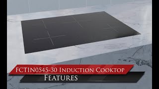 Forno Lecce 30-Inch 4-Zone Induction Cooktop, Touch Control, Multiple Power Levels, Safety Features, Sleek Design Black FCTIN054530 Picture