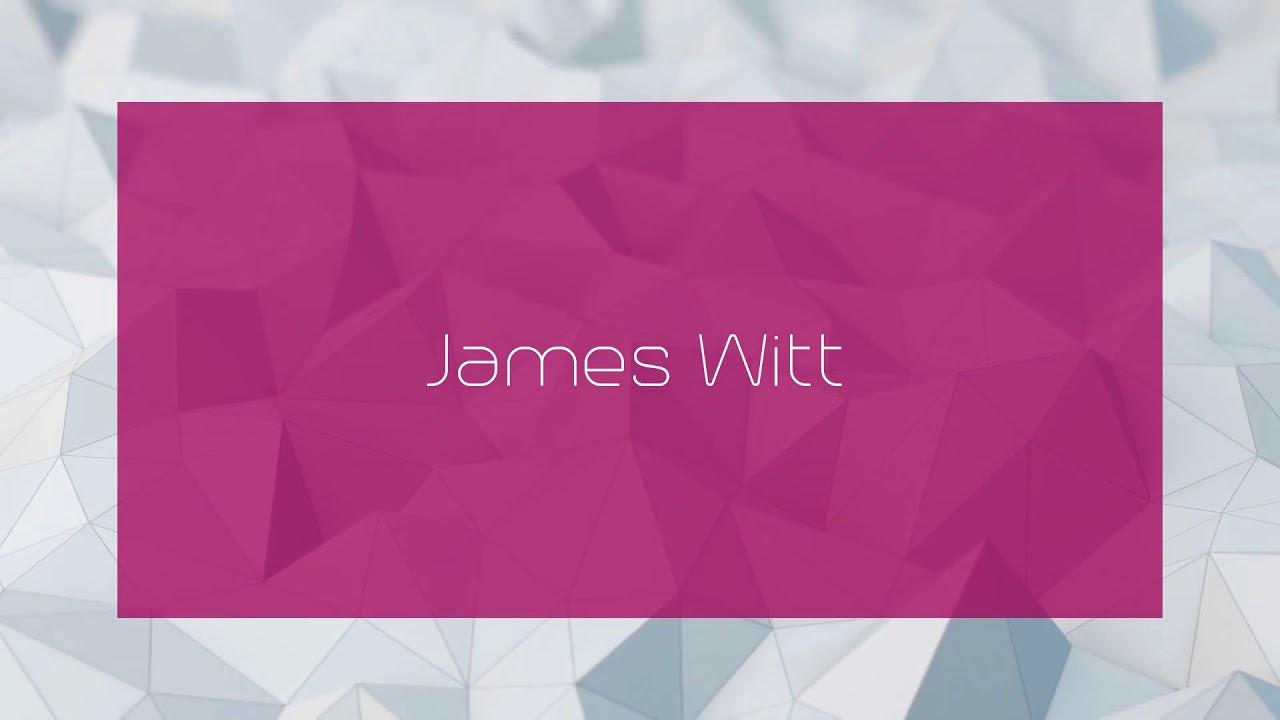 James Witt - appearance