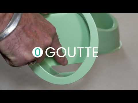 Brosse WC silicone avec picots - 100% hygiénique - beige sable PAPADO