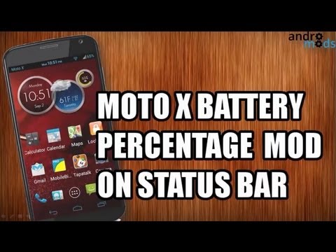 How to: Motorola Moto X Battery Percentage Mod