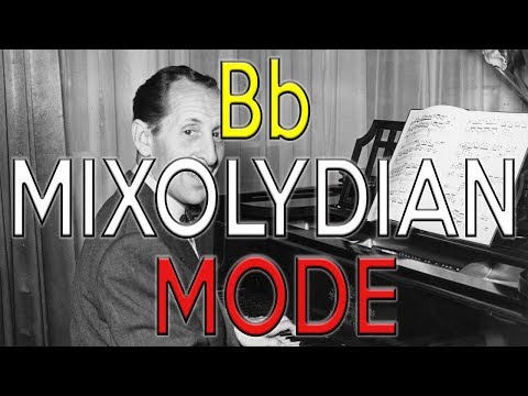 Bb MIXOLYDIAN MODE in 30 SECONDES - ANIMATED MUSIC THEORY TUTORIAL