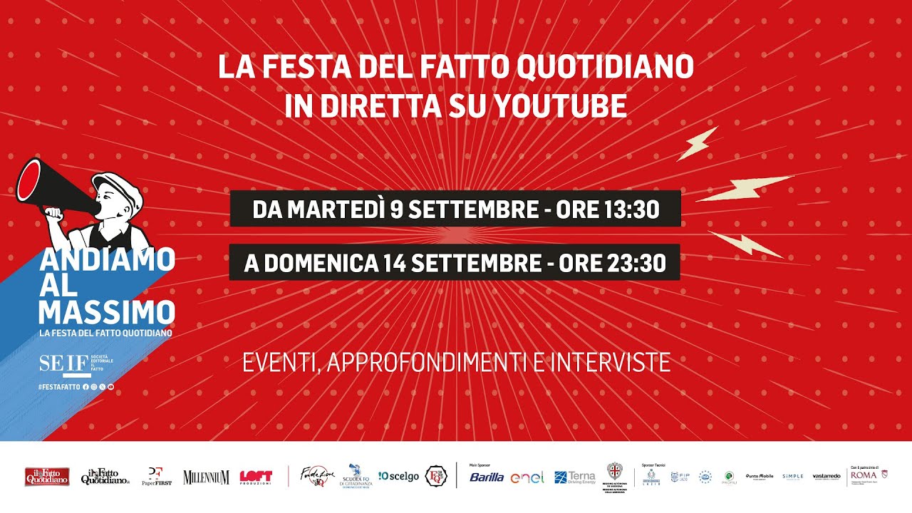 La Festa del Fatto in diretta continua