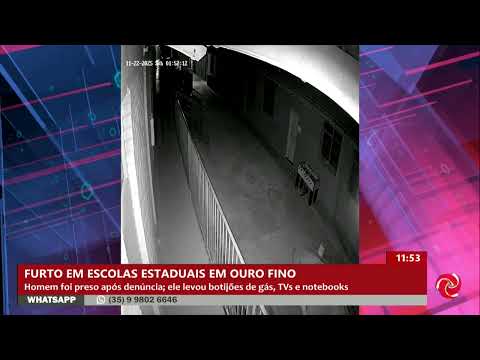 Homem é preso por furtos em escolas em Ouro Fino