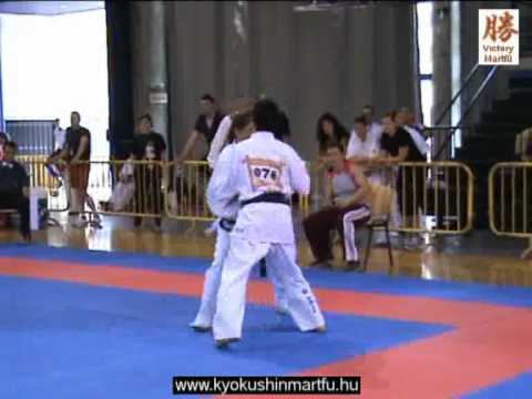2010 Shinkyokushin EC Logrono: Melinda Mótzer - Rita Pivoriunaite, women 55 kg