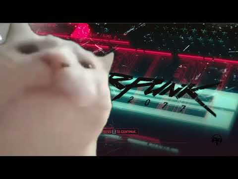 Cat Vibing to Cyberpunk 2077 - Main Menu Music