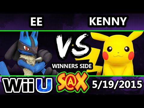 S@X - MVG | EE (Lucario) vs Kenny (Pikachu) SSB4 Tournament - smash Wii U - Smash 4