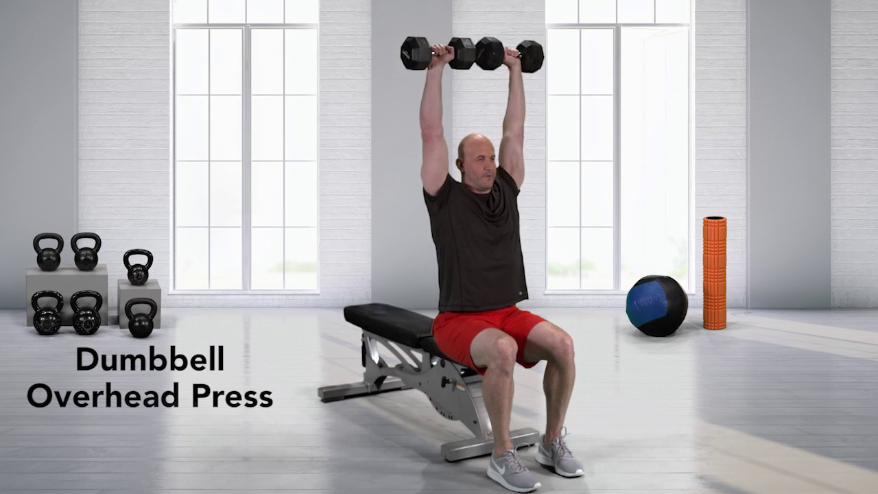 How to do a Dumbbell Overhead Press - YouTube