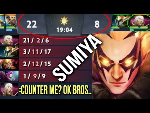 SumiYa BEST Invoker with Feeder Team vs Counter Pick Disaster Game Dota 2