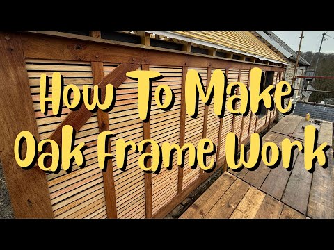 Recreating Oak frame work for the barn renovation  #restoration #renovation  #heritage
