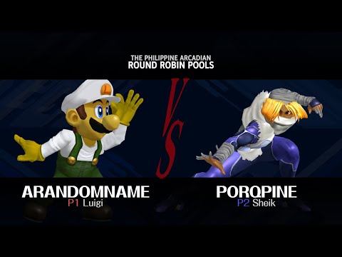 The Philippine Arcadian (Round Robin Pools) - arandomname (Luigi) vs porqpine21 (Sheik)