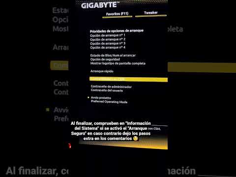 Activar Arranque Seguro en Tarjeta Gigabyte (B550M DS3H AC) / Error Valorant / Instalar Windows 11