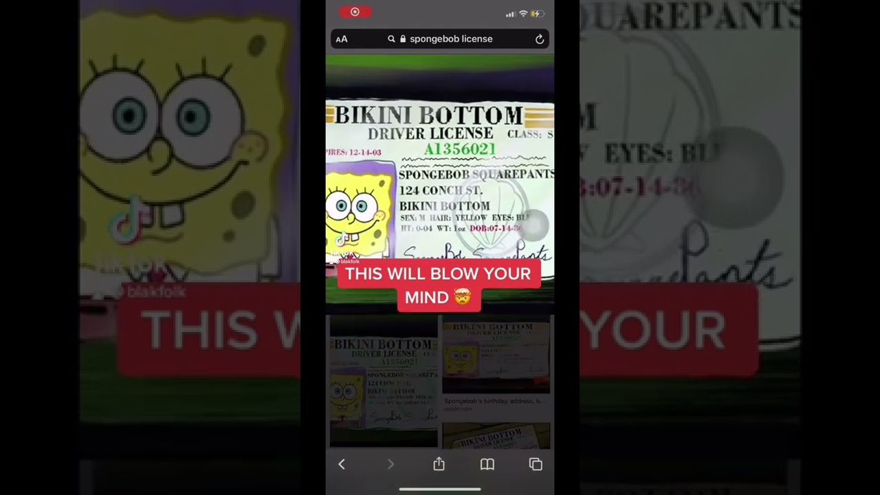 Spongebob Address REVEALED 😳