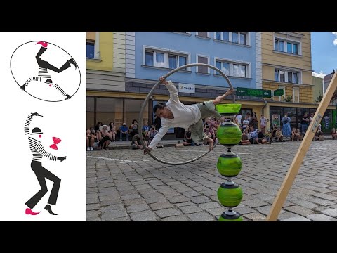 Busker Tour 2024: artysta uliczny | street performer Alvin Yong [circus, diabolo, Cyr wheel] Żary