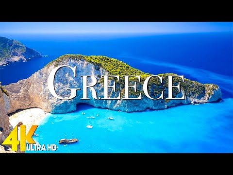 Greece 4K UHD | Most Beautiful Places in Greece | Scenic Relaxation Film with Cinematic Music