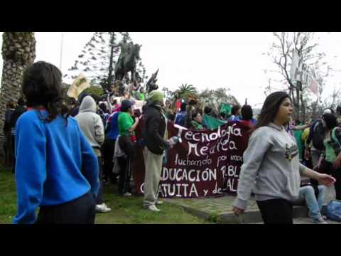 La larga marcha de Santiago a Valparaíso. 22 agosto 2011