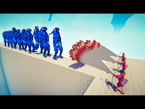 10x NINJA vs 3x EVERY GOD - Totally Accurate Battle Simulator TABS